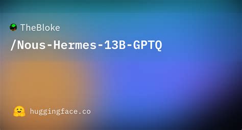 nous Hermes 13b gptq